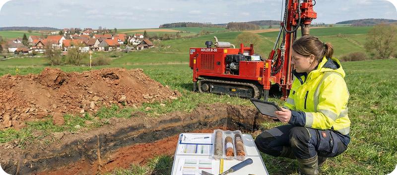 Aufschlussbohrung im Detail